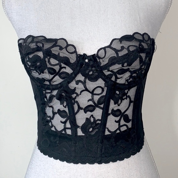 Vintage Victoria’s Secret Vine Scroll Lace Bustier - Picture 4 of 6